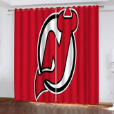 New Jersey Devils Hockey League Blackout Curtains Drapes For Window Treatment Set